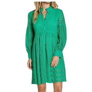 Jude Connally Green Lattice Mini Dress Size Small